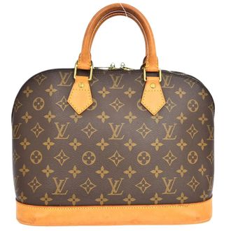 Louis Vuitton Alma Monogram Brown Canvas Handbag (Pre-Owned)