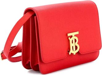 Burberry TB Flap Bag kleine leren crossbodytas - Rood