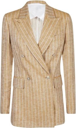 Eleventy Dames, Jassen, Beige, Maat: M
