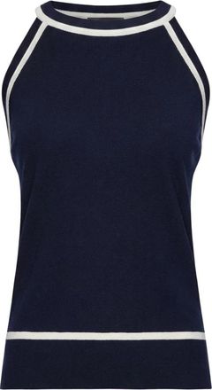 Elena Miro Top - Dames - Tops zonder mouwen - Blauw - M - Tops