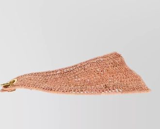 Chlo&eacute; raffia visor