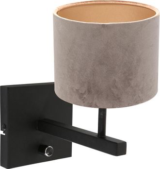 Steinhauer Steinhauer - Aplique De Pared - Stang - Negro - Metal Velours