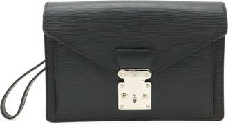 Louis Vuitton Epi Black Noir Epi Leather Pochette (Pre-Owned)