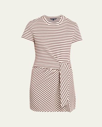 Veronica Beard Elvaris Striped T-Shirt Dress