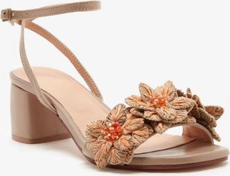 Maliparmi Womens Raffia Sandal In Brown