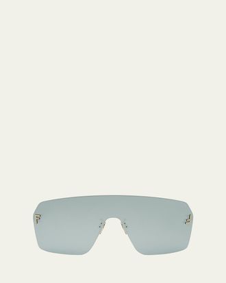Fendi Mens Fendi First Metal Shield Sunglasses