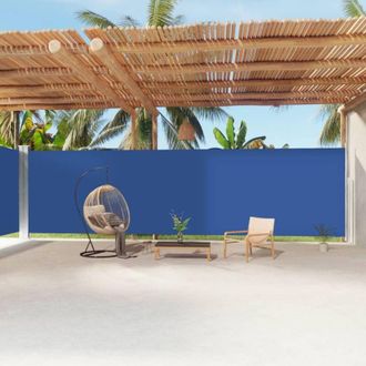 vidaXL Toldo Lateral Retr&aacute;ctil Azul 220x1200 Cm Vidaxl