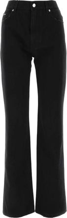 Dolce & Gabbana Wijde Jeans voor Vrouwen - Dames - Loose Fit Jeans - Zwart - S - Denim - Jeans