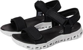 Skechers Glide-Step - New Flow Womens Sandals Black : 11 B - Medium, Synthetic