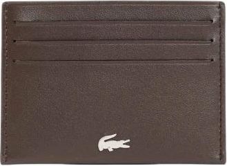 Lacoste Tarjetero de piel FG - Accessories - Mujer - Marr&oacute;n - ONE SIZE