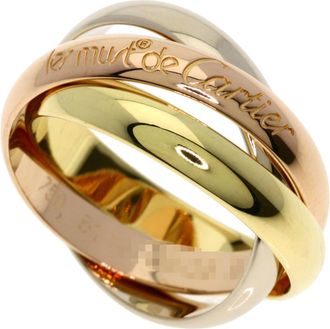 Cartier Trinity Pink White Yellow Band Ring (Pre-Owned)