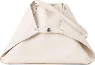 Akris Medium AI Calfskin Leather Tote in Alabaster at Nordstrom