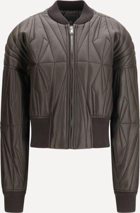 Rick Owens Geocamo leather Jacket Moncler + Rick Owens Female 1