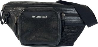 Balenciaga Black Leather Fanny Pack (Pre-Owned)