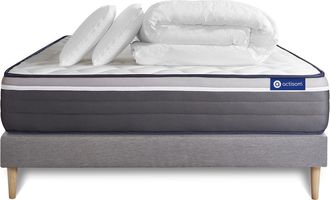 Actisom Pack Colch&oacute;n Gris L&aacute;tex Y Espuma Viscoel&aacute;stica 200 X 200