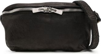 Guidi full-grain leather messenger bag - men - Horse Leather - One Size - Black
