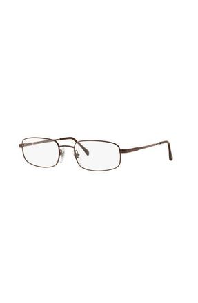 Sferoflex 51mm Rectangle optical glasses in Brown at Nordstrom
