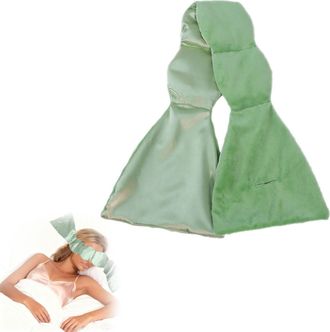 Generic Weighted Eye Mask Adult Sleep Mask with Beads and Cotton Soft Sleep Patch Blocking Light Soft Fabric Headband Weighted Eye Sleeping Relaxing Cover Tra