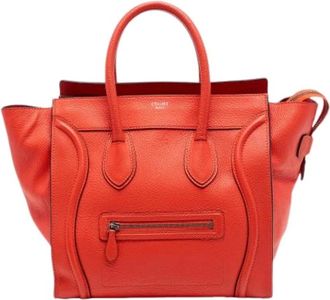 Celine Pre-owned Tote Bags, female, Orange, Size: ONE SIZE Pre-owned Vintage Tote Bag