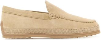 Tod's Beige Slip On Loafers