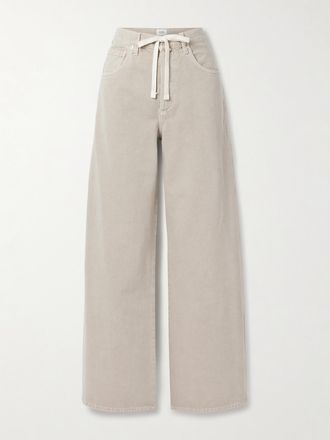 Citizens Of Humanity Jeans A Gamba Larga E Vita Media Con Coulisse Brynn - Neutri