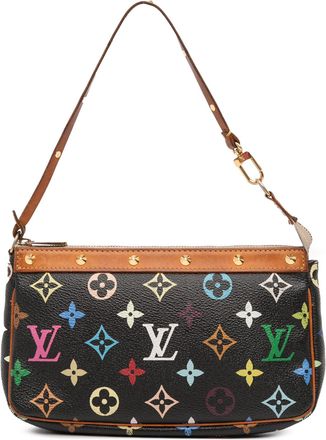Louis Vuitton Pre-owned Womens Pochette Accessoires Monogram - Black Textile - One Size
