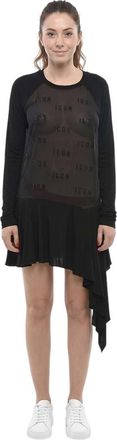 Dsquared2 Black Crew Neck Mini Dress