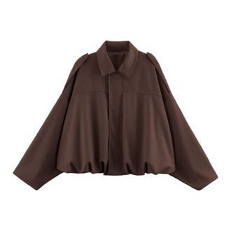 Generic Womens Green Faux Suede Bomber Jacket Spring Lapel Pilot Coat Casual Oversized Long Sleeves Trendy Streetwear Outerwear