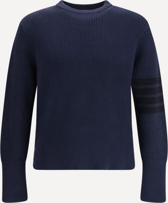 Thom Browne Maglione girocollo in cotone Man 3