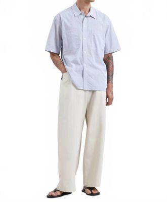 Sams&oslash;e & Sams&oslash;e Mens Saayo Shirt In Orion Blue Checker