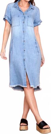 BILLY T Ruffle Dress In Denim