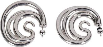 Panconesi Medium Hoop Earrings With Serpent-Inspired Design