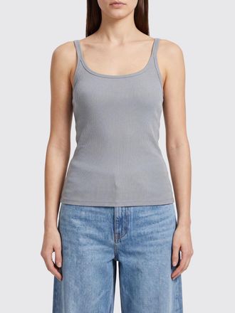 Msgm Top slim fit in viscosa con spalline sottili e scollo tondo