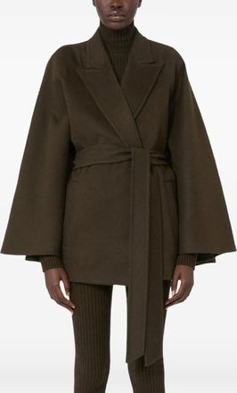 Max Mara Cappotto con cintura - Verde