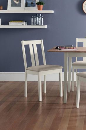 Julian Bowen Rufford Dining Chair (Set of 2) in Ivory