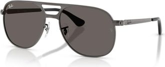 Ray-Ban Bill Max Zonnebril - unisex - Accessoires - Grijs - Maat: 56 MM