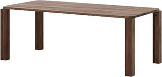 New Works Designer Massivholztisch Atlas* geräucherte Eiche - 200 x 95 cm