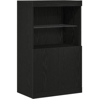vidaXL Sideboard Black 60 x 37 x 100 cm Engineered wood Vidaxl