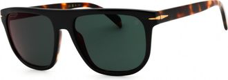 David Beckham DB 7111/S 0WR7 MT Black Havana/Green Mirror