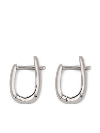 Missoma plain-claw huggies earrings - women - Recycled Sterling Silver - One Size