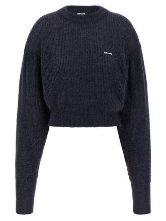 Rotate Womens Knit Puff Sweater