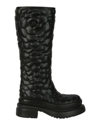 Valentino Atelier Embossed Rose Rainboots