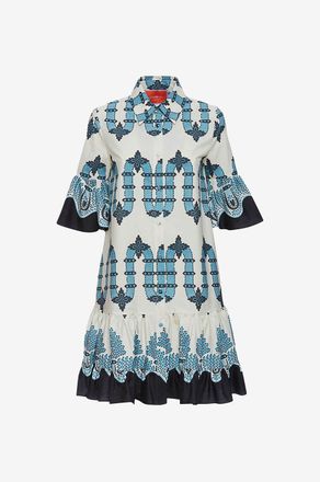 La DoubleJ Minikleid aus Popeline Choux Scirocco Plac&eacute;e