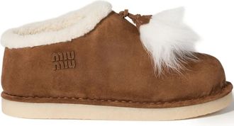 Miu Miu Sneakers con logo - Marrone