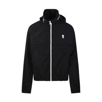 Ami Ami de Coeur Windbreaker - Heren - Jassen - Zwart - Maat: L Polyamide