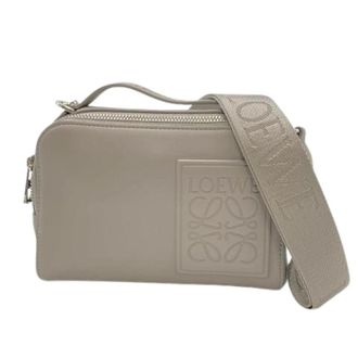 Loewe Vintage, unisex, Grijs, ONE Size, Leer, Pre-owned Schoudertas
