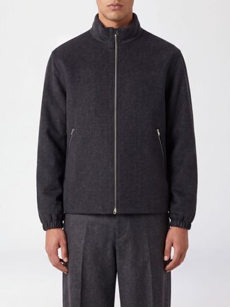Jil Sander Bomber in lana con collo alto e chiusura a zip