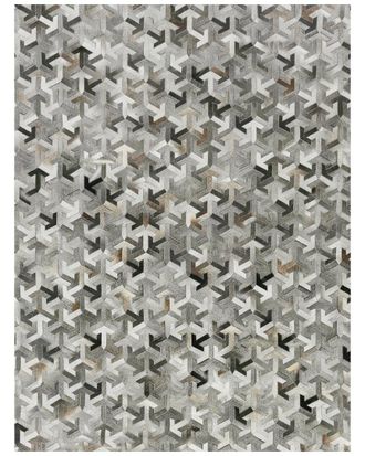 Exquisite Rugs Natural Hide Handmade Leather Hide Area Rug