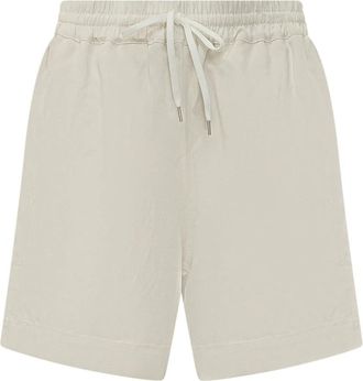 STUDIO NICHOLSON Elastic Draw Shorts - Dames - Korte Broeken - Wit - XS - Korte Broeken