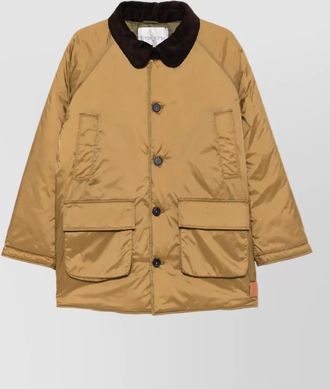 Forte_Forte nylon midi parka coat
